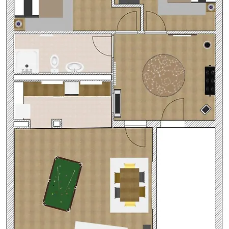 Charysma - Billard-loft, Fussgaengerzone, Schlafzimmer Mit Smart-tv, Parkplatz